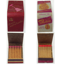 2 Vintage Matchbooks FULL Sherry Netherlands &amp; Palladium Hollywood California - £15.97 GBP