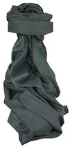 Fine Cashmere Stole Karakoram Birds-Eye Weave Black by Pashmina &amp; Silk - £90.91 GBP