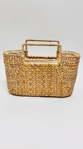 Water hyacinth hand-woven handmade handbag, seagrass handbag, straw hand... - $59.00