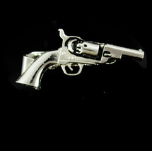 Vintage silver gun tie tack silver Tie tac revolver pistol vintage Anson... - £59.95 GBP