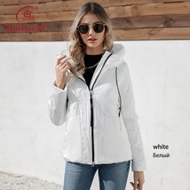 HaiLuoZi 2023 Spring New Design Women Jacket Hooded Splicing Female Outwear Wind - £108.13 GBP