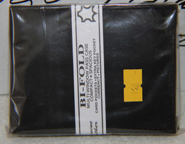 NEW Men&#39;s Genuine Leather Black Bifold Wallet w/ID Flap 120 Bi-Fold - £6.25 GBP