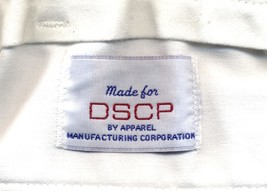 Men's DSCP Dress White Pants Trousers Slacks 37R x 34 Apparel Mfg. Army Navy - £9.59 GBP