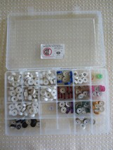 196 MACHINE EMBROIDERY Polyester Thread BOBBINS - 124 White + 72 Colors ... - $30.00