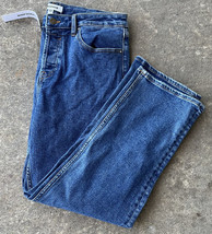 VIGOSS Frankie Slim Straight Button Fly Jeans Women&#39;s Size 32 High Rise ... - £23.36 GBP