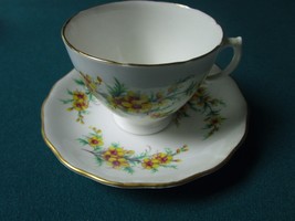 Royal Vale England Cup And Saucer Floral Multicolor [89B] - £34.88 GBP