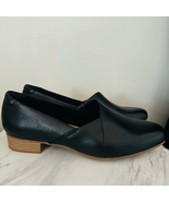 Clarks Juliet Palm Leather Slip On Flat Loafer, Black, Size 8.5, NWT - $94.37 CAD
