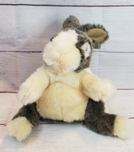 Folkmanis Baby Dutch Rabbit 10in Plush Hand Puppet Bunny Realistic Toy Full Body - $13.81