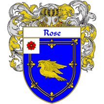 Rose Family Crest / Coat of Arms JPG and PDF - Instant Download - £2.29 GBP