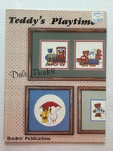 Teddys Playtime Dale Burdett  Bears Cross Stitch Pattern Book 1985 - $4.92