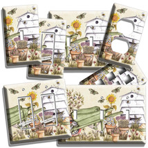 Rustic Country Beehive Bees Flowers Light Switch Plate Outlet Kitchen House Room - £13.16 GBP+