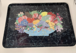 Vintage Fruit Bowl Plastic Serving Tray By Lola Torri 1990 17 x 12 Inch Italy - £6.41 GBP