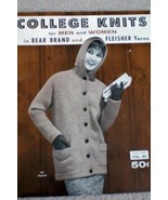 College Knits for Men and Women in Bear Brand and Fleisher Yarns - £5.43 GBP