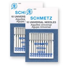 20 Schmetz Universal Sewing Machine Needles - Assorted Sizes - 2 Cards - £18.95 GBP