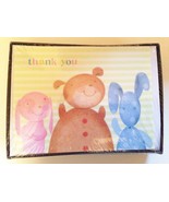 Thank You Notes Box Set 20 Cards with Envelopes Baby, Puppies, Bears Pastel - £4.61 GBP
