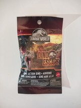 Mattel Jurassic World Mini Action Dino Trex Dinosaur Figure Blind Bag Brown Toy - £6.29 GBP