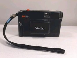 VIVITAR EF35 35mm POINT &amp; SHOOT FILM CAMERA, TESTED -  FLASH &amp; SHUTTER WORK - $12.16