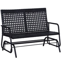 Outsunny 2-Person Outdoor Wicker Glider Rocking Loveseat Patio Chair - €158,92 EUR