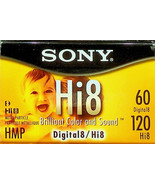 Sony P6-120HMPL Hi 8 Metal Particle Cassette Tape - NTSC - New, Sealed