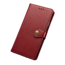 Anymob iPhone Case Red Flip Leather Card slot Wallet Phone Book Style Cover - £23.17 GBP