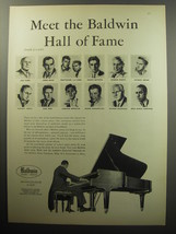 1957 Baldwin Pianos Ad - Meet the Baldwin Hall of Fame (Seventh of a series) - £14.73 GBP