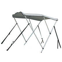 New 3-Bow Portable Bimini Top Cover Sun Canopy Suit 12 -13 ft Inflatable... - £110.70 GBP