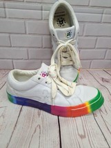 Converse All Star Golf Le Fleur x One Star Ox Rainbow Shoes Sneakers Womens 7 - £18.09 GBP