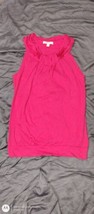 Banana Republic Womens Soft  Pleated Drapey Tank Hot Pink M - £13.88 GBP