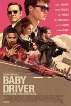 Baby Driver Movie Poster 2017 Film Edgar Wright Kevin Spacey 14x21&quot; 24x3... - £9.30 GBP+