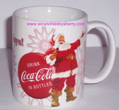 Coke Coca Cola Cup Coffee Mug Happy Holidays Ceramic Santa Christmas - $9.95