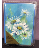 Vintage Daisey Blue White Flowers Note Cards American Greetings 70s - $9.90