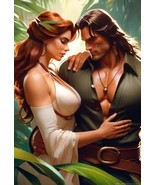 Tarzan &amp; Jane Ai Digital Image Picture Photo Wallpaper Trading Card Post... - £1.56 GBP