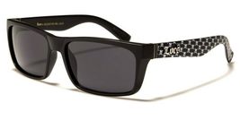 Dweebzilla Slim Black Rectangular White Skull Wrap Sunglasses (Matte Black Frame - £8.50 GBP