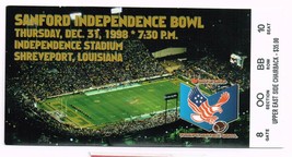 1998 Independence Bowl Game Ticket Stub Ole Miss Texas Tech - £189.41 GBP