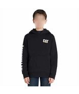 CAT (Caterpillar) Youth Logo Hoodie Large 14/16 Pullover Kangaroo Pocket... - £19.80 GBP