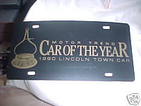NOS 1990 Lincoln Town Car License Plate Tag NEW
