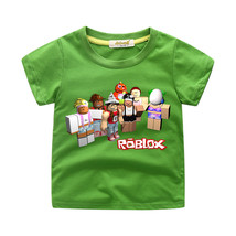 WM Roblox Kid Child T Shirt T-shirt Short Sleeve Summer Green Type Team - £8.69 GBP