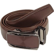 Mens VALENTINI Leather Belt Automatic Adjustable Removable Buckle RT031 ... - $29.99