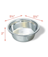 Pets Small Lightweight Stainless Steel Dog Bowl, 16 OZ Food And Water Dish - $1.25