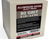 Medium To Fine Sand Blasting Abrasive Media, 80 Aluminum Oxide, 8 Lbs, For - $44.95