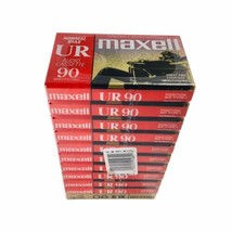 10-Pack Maxell UR 90 Minute Blank Audio Cassette Tapes Normal Bias Sealed + XLII - £26.05 GBP