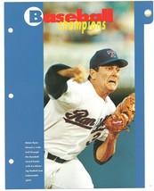 Texas Rangers Nolan Ryan 1995 Pinup Photo - £1.59 GBP