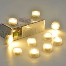 Mata Leon Mini Waterproof Battery Led Tealight 20Pcs 1.2&quot; Battery, Warm ... - £35.87 GBP