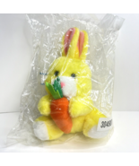Easter Bunny Plush Vintage Yellow with Carrot Blair Stuffed Animal Rabbi... - £8.91 GBP