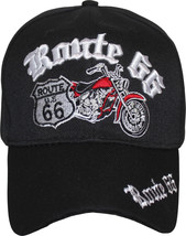 Route 66 Motor Cycle Hat Cap Adjustable Cap Baseball Hat FAST USA SHIPPING - £14.43 GBP