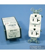 New Pass &amp; Seymour White COMMERCIAL Duplex Receptacle Outlet 20A BR20-W ... - £1.91 GBP