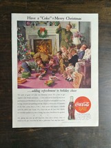 Vintage 1944 Coca-Cola WWII Merry Christmas Full Page Original Ad 524 - $19.79