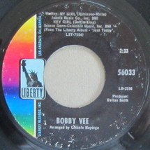 Bobby Vee - My Girl / Hey Girl, Vinyl, 45rpm, 1968, Very Good condition - $4.45