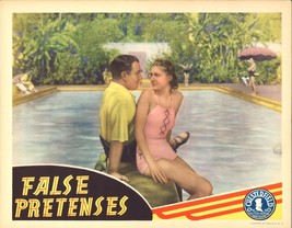 FALSE PRETENSES (1935) Irene Ware in Pink Bathing Suit Sidney Blackmer Poolside - $50.00