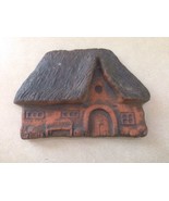 Handmade Terracotta Irish English Thatched Cottage Wall Hanging Folk Art... - $24.99